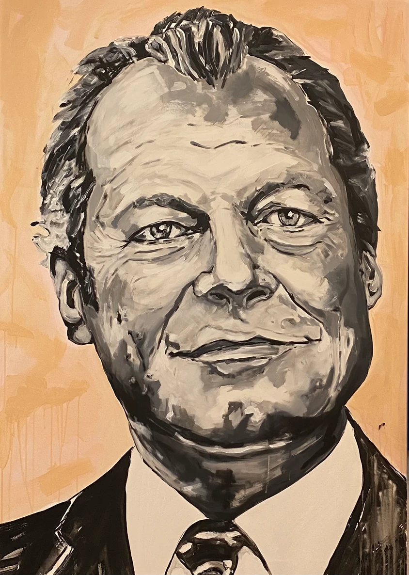 Willy Brandt | SPD | 1969 - 1974 Acryl auf Leinwand | 140 x 100 | 2020