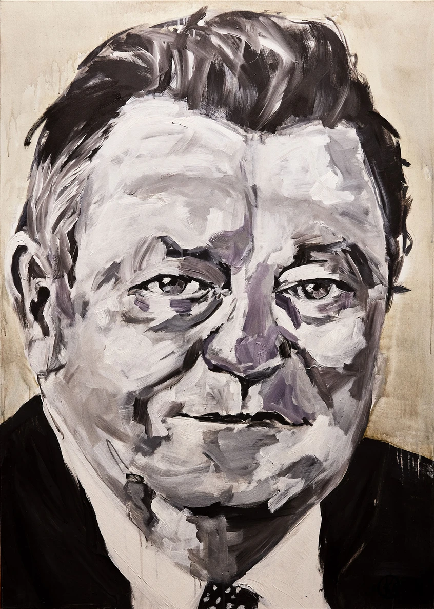 Franz Josef Strauß | Acryl | 140 x 100