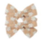 Thumbnail: Floral Hair Bow Set with Contrast Embroidery