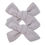 Thumbnail: Grey Linen Hair Bow Clips