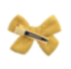 Thumbnail: White Linen Hair Bow Clips