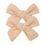 Thumbnail: Apricot  Linen Hair Bow Clips