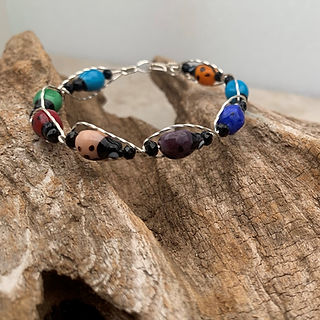709 Lady Bug Mulicolor Bracelet 9 inch S