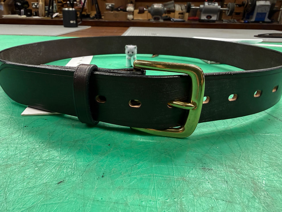 Making My First Leather Belt