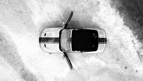 Ford Mustang GT Premium Coyote Top view