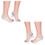 Thumbnail: LADIES SHEER & GLITTER ANKLE SOCKS WITH PEARL BEADING & FRIL