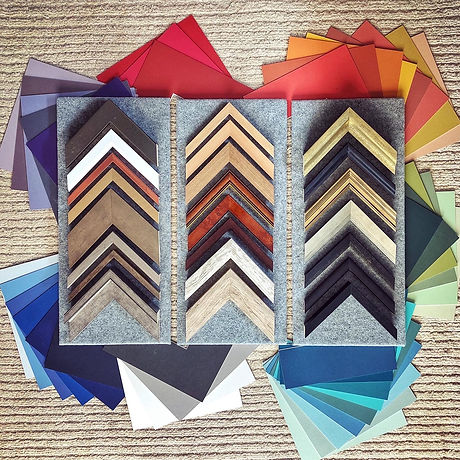 Frame and mount samples