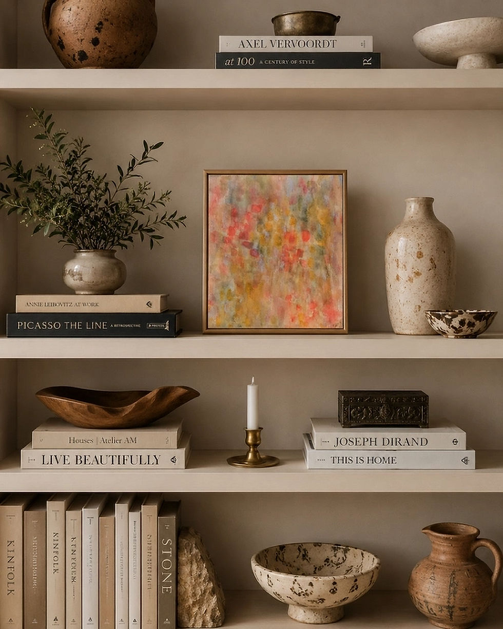 Nicole Pullen Art Interiors Styled Shelf