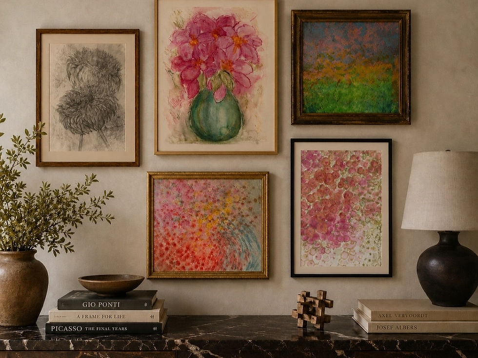 Nicole Pullen Art Interiors Gallery Wall