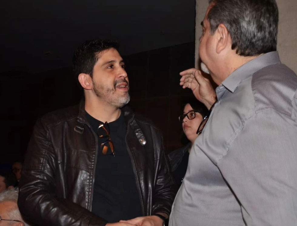 Pedro Chamochumbi (AiX/Pecege) e Carlos Beltrame, Secretário de Cultura de Piracicaba