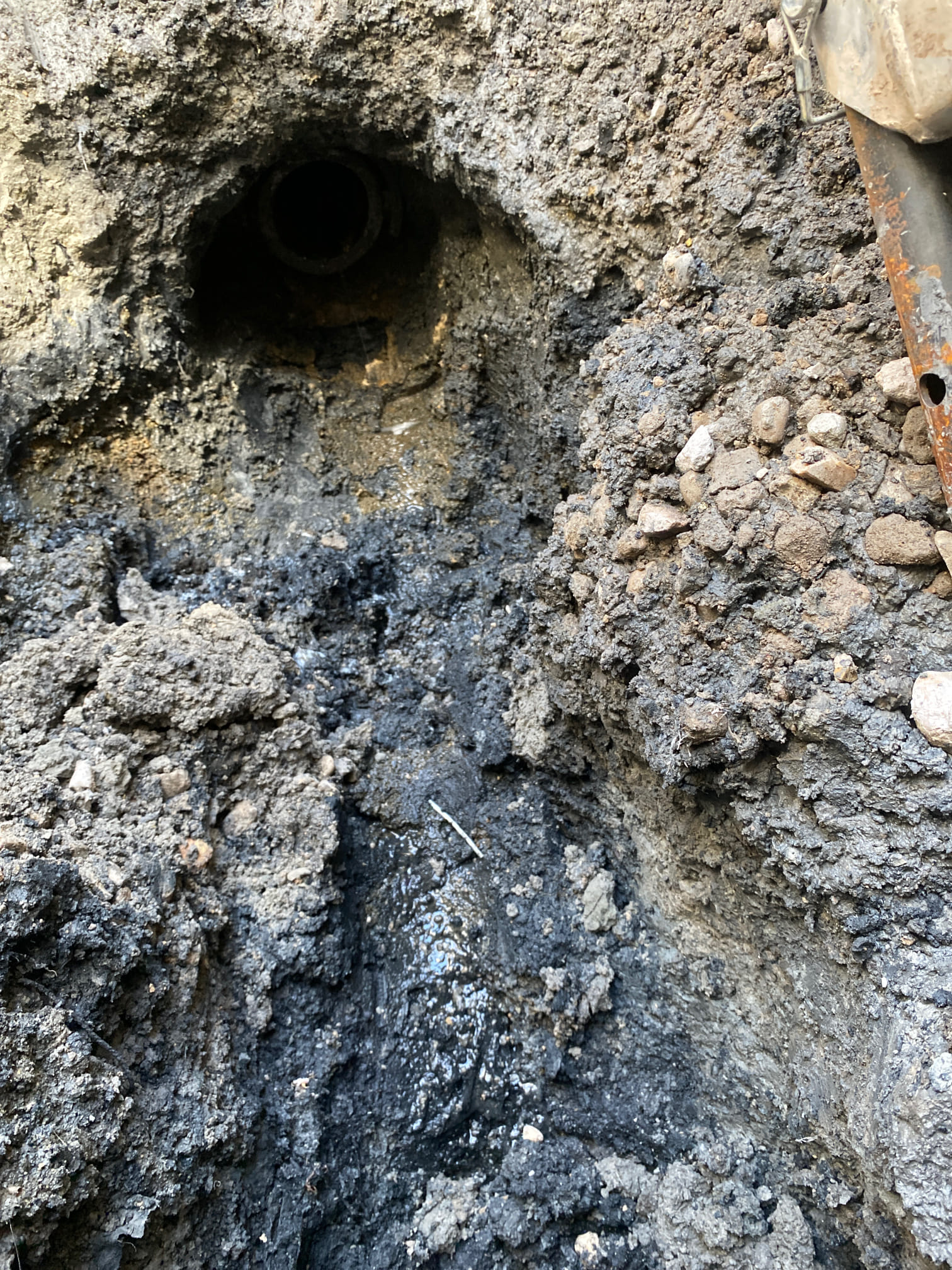 Image of a clean, safe neighborhood street after storm debris removal. A smiling family stands in front of their undamaged home. Debris piles are neatly stacked for removal, showcasing efficient storm cleanup companies and implying cost-effective disaster recovery.
