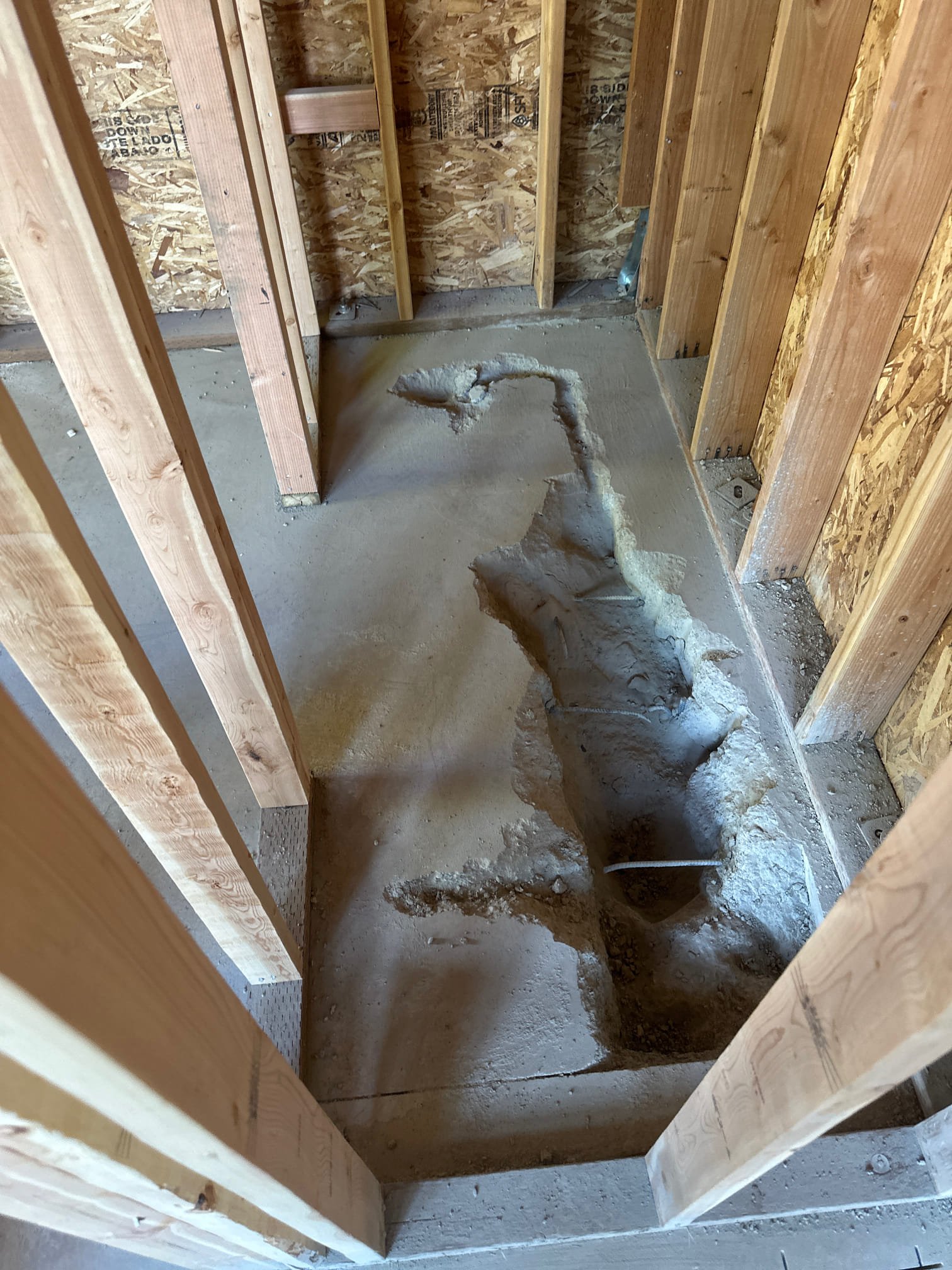 Image related to 24-hour plumber services in Charlotte, potentially showing residential sewer repair or a damaged sewer line. Could illustrate the cost of fixing sewer lines, emphasizing the urgency and need for immediate professional plumbing assistance.