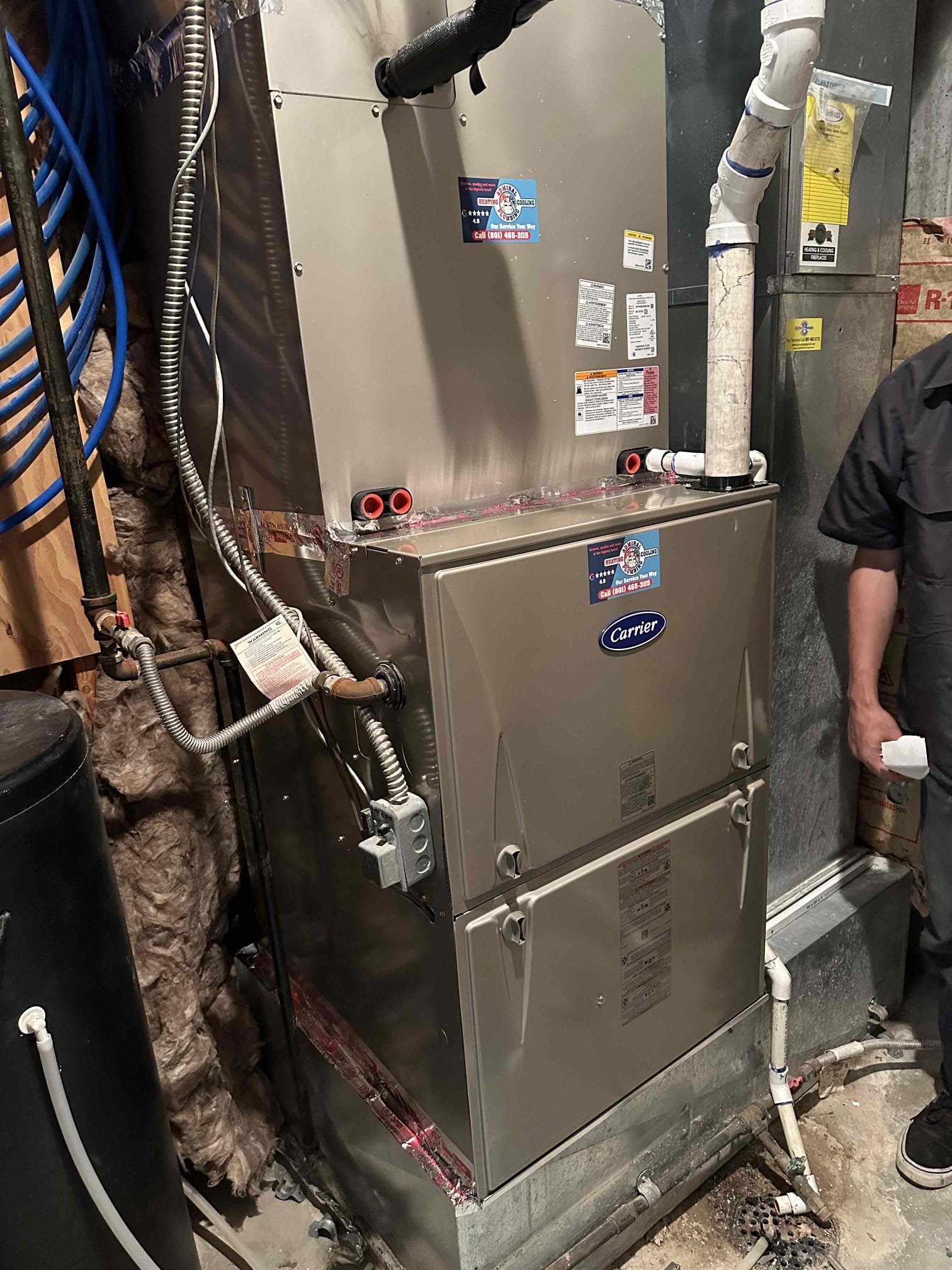 Clean commercial drain in Bountiful, Utah, reflecting efficient HVAC and heating system installation. Ensures optimal performance and prevents costly backups, key to maintaining peak commercial HVAC efficiency in Utah, USA.