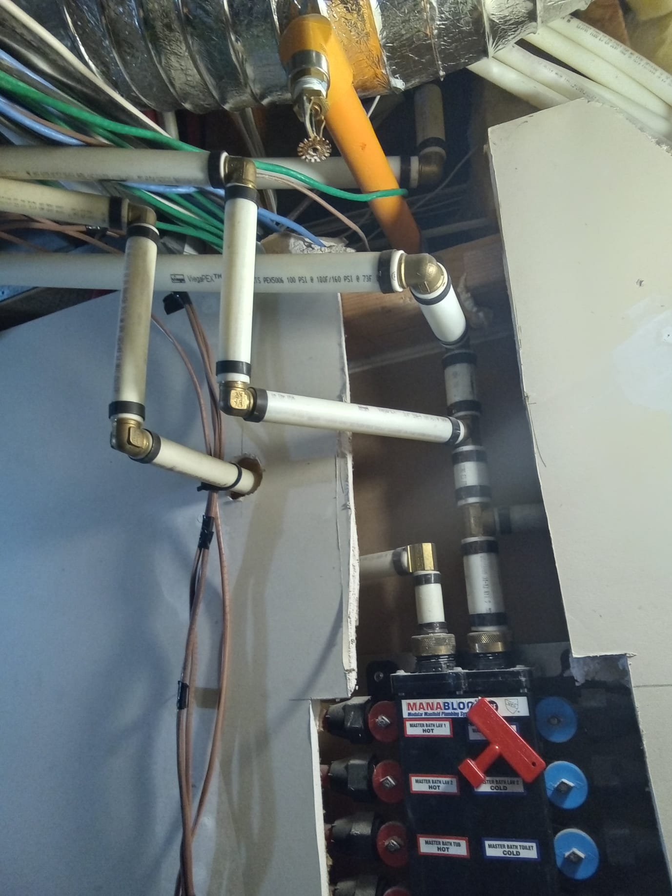 Clean basement drywall, free from water damage, after dryer vent cleaning. Visual evidence of successful repair showcasing the benefits of a dry and safe basement.