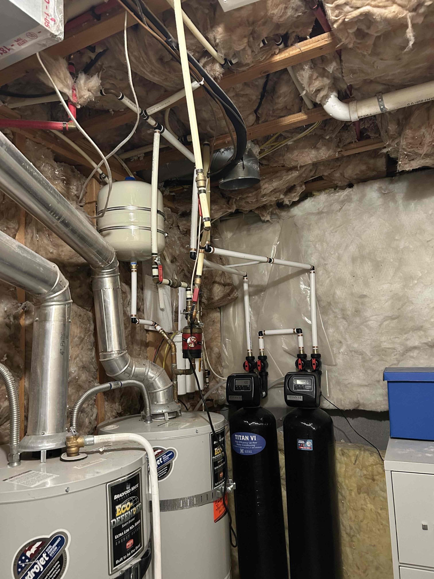 Image depicting basement drywall water damage remediation. Focuses on the diagnosis and repair stages of maintenance, highlighting the process of identifying and fixing water-damaged drywall in a basement setting.