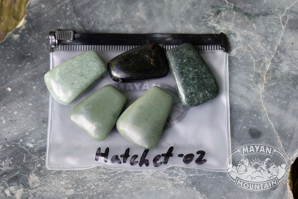 Thumbnail: MAYAN ADZE HATCHET Necklace Pendants Guatemalan Jadeite Jade Made in El Salvador