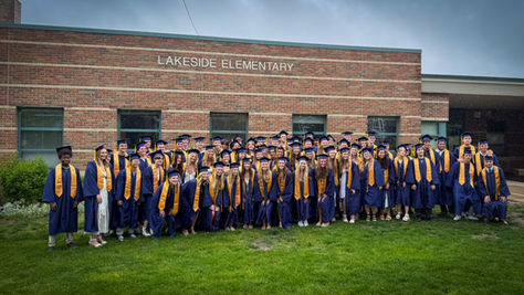 The 2025 Lakeside Elementary Graduate Walk