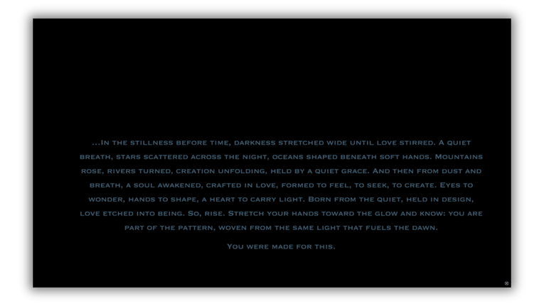 Design of Existence: performance visual 4.