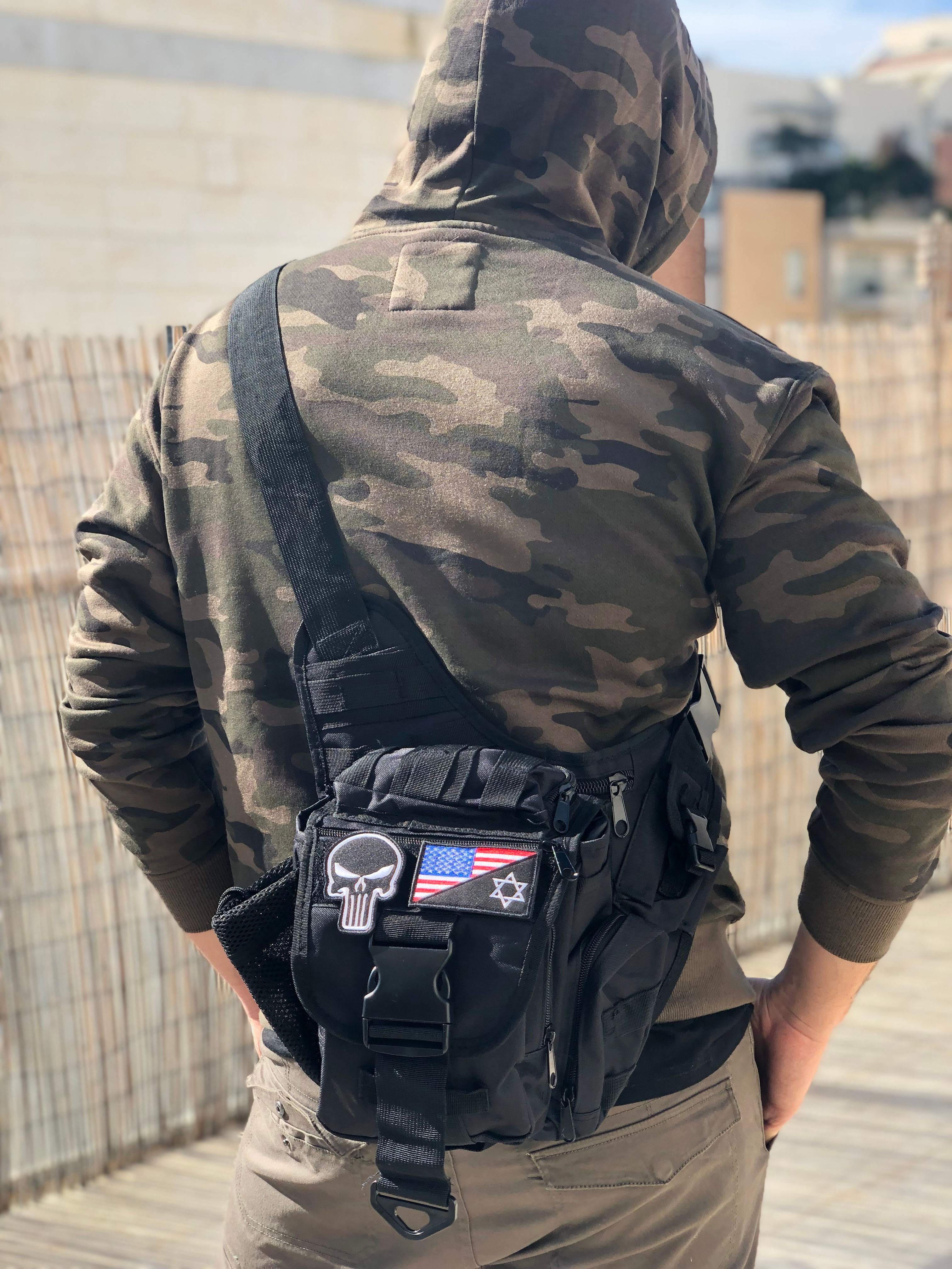 תיק צד טקטי גדול - דגם אמריקה