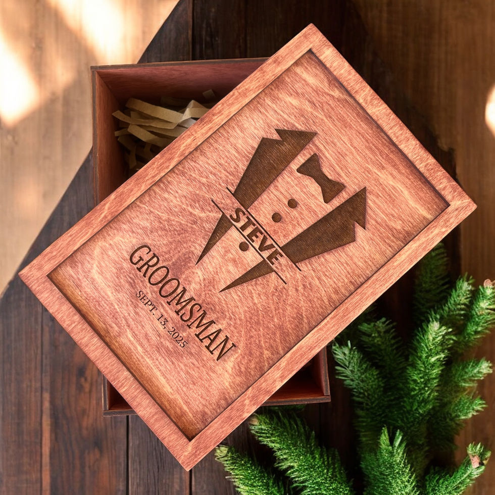 Wedding Party Whiskey/Cigar Boxes