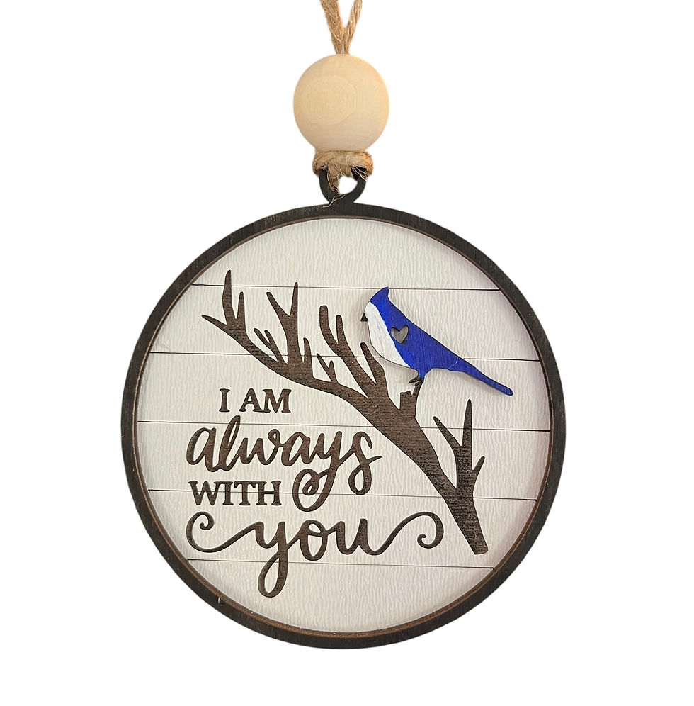 Bluejay Memorial Christmas Ornament