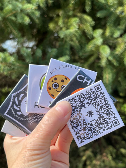Outside & Arrow funny photo magnets – handmade in Canada, unique 2x2 magnets for quirky gifts, stocking stuffers, and fridge fun