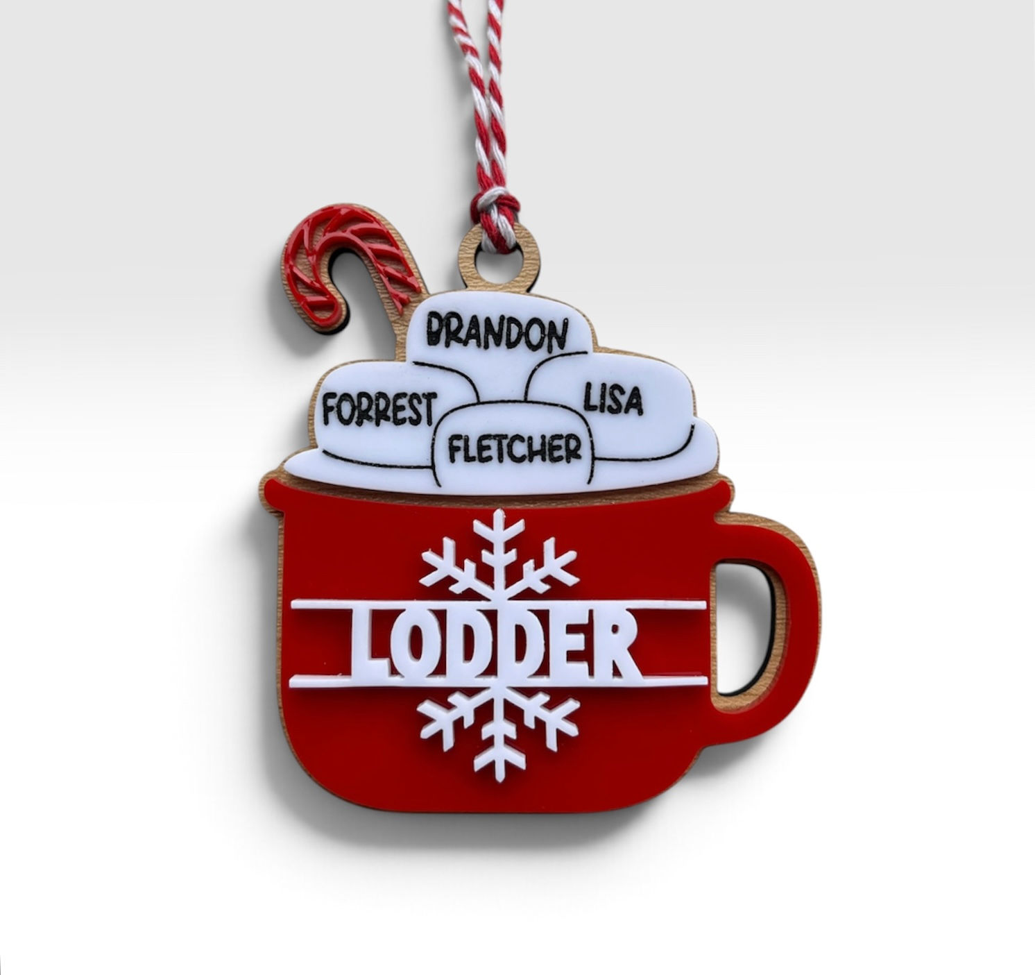Personalized Hot Chocolate Christmas Ornament
