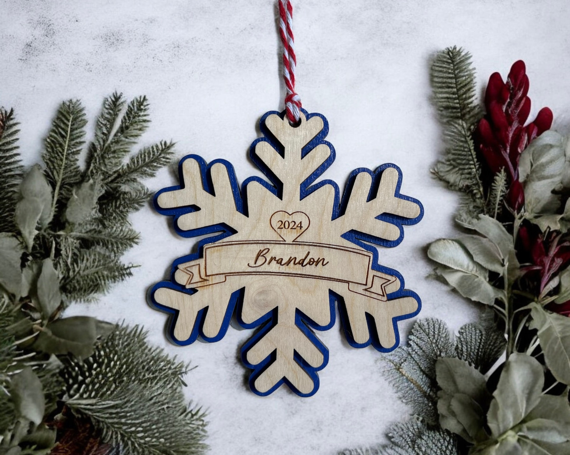 Snowflake Name Ornaments