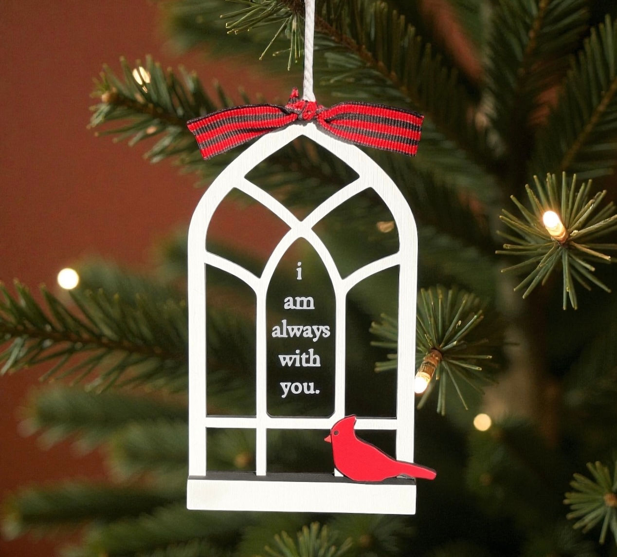 I am always with you memorial Christmas ornament made in Alberta, Canada