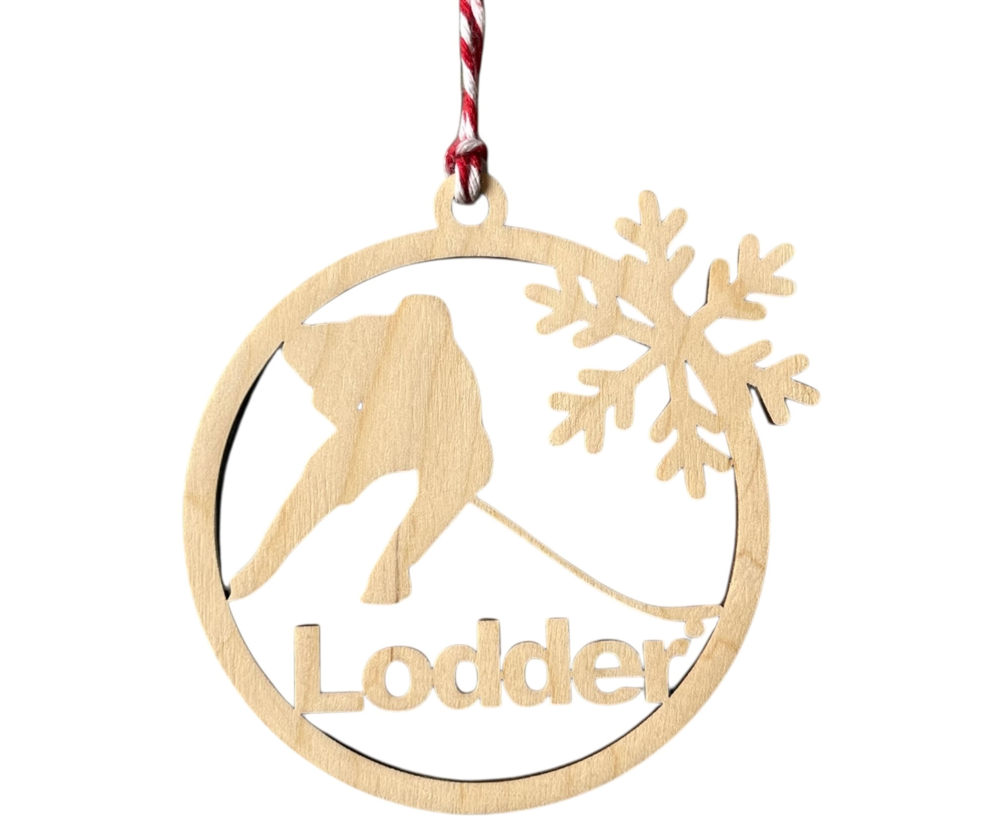 Sports-themed Christmas tree ornament for hockey lovers