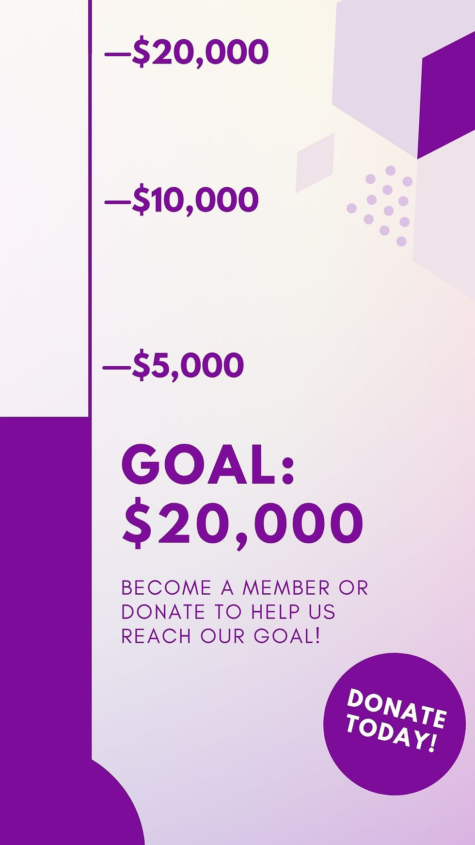Purple Geometric Donate Today Fundraising Goal Instagram Story.jpg