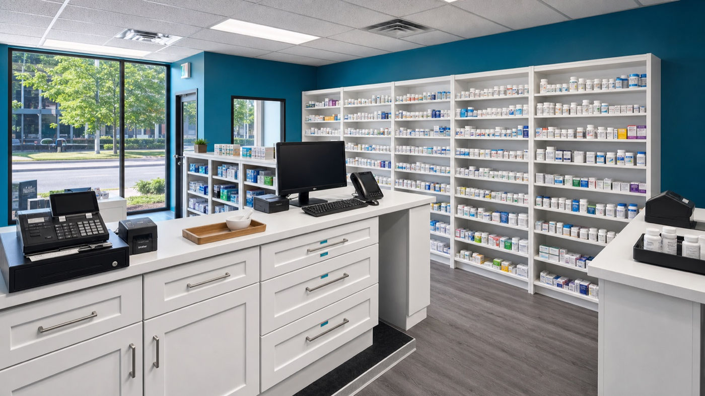The dispensary at Murray Shore Pharmacy