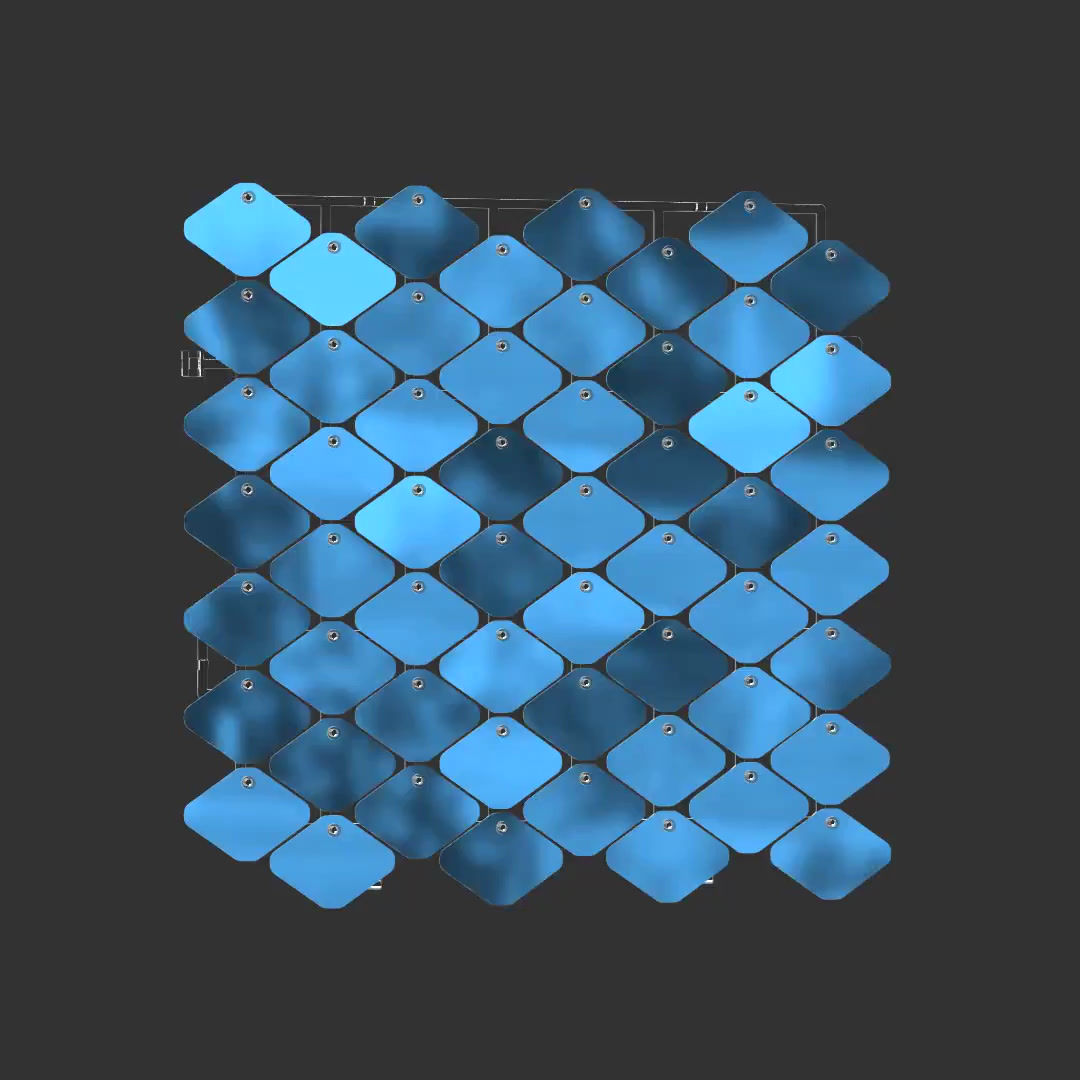 Dekoratīvās sienas panelis #229 Light Blue / NOVA vai Standart