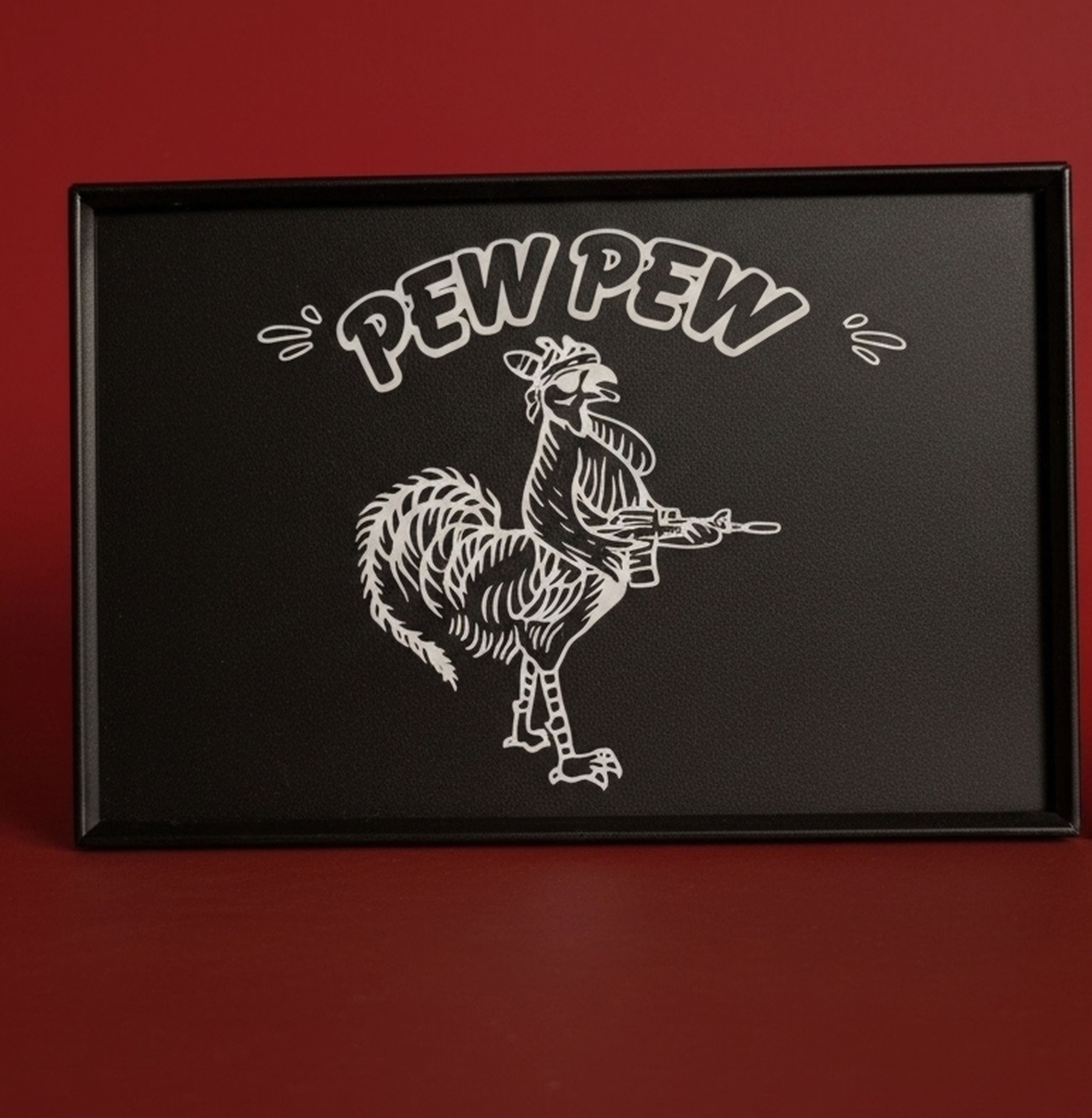 PEW PEW ROOSTER DUMP TRAY