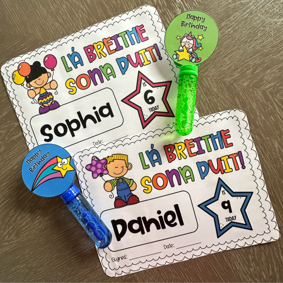 Editable Birthday Certificates