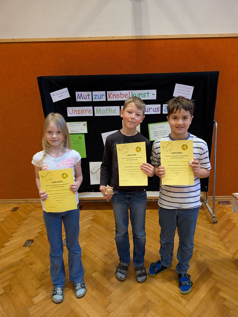 Bestplatzierte der 3.Klassen