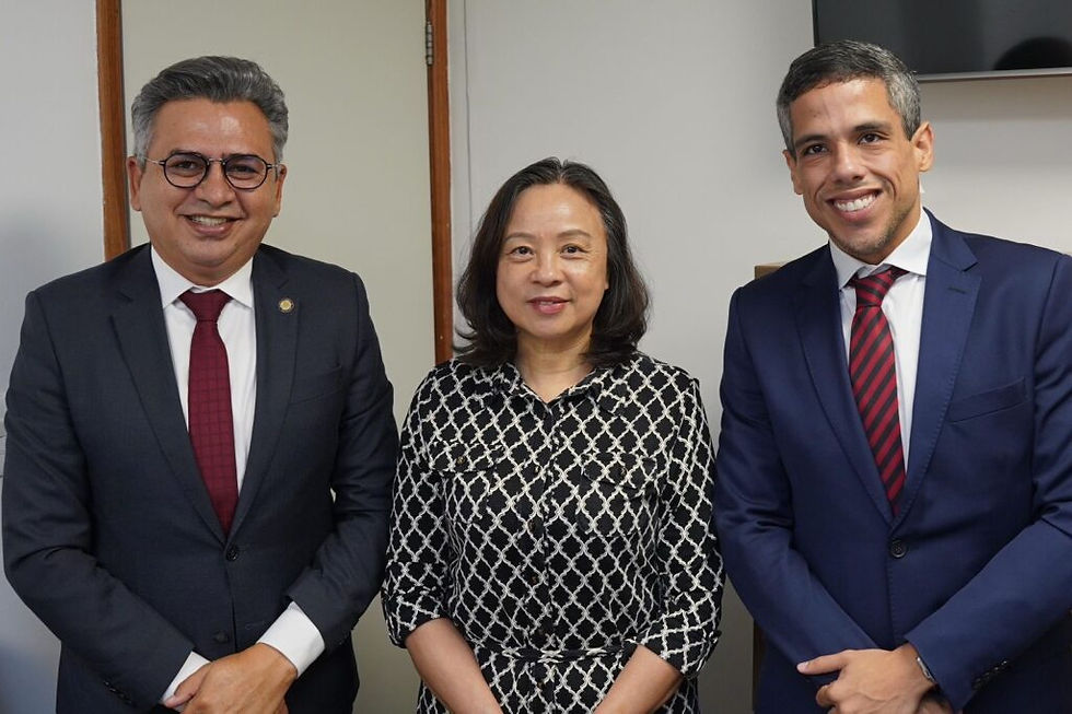 Jarbas Filho recebe visita da Cônsul-Geral da China, Lan Heping, na Alepe