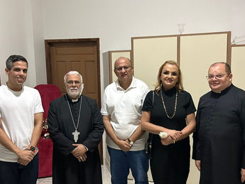Jarbas Filho participa da missa em homenagem a Senhora Sant’Ana em Parnamirim
