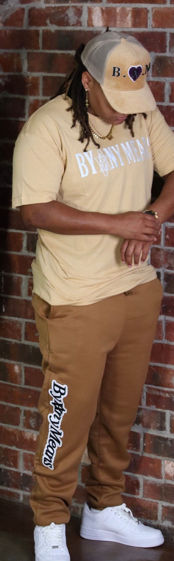 Thumbnail: BAM Chocolate/Cream Joggers