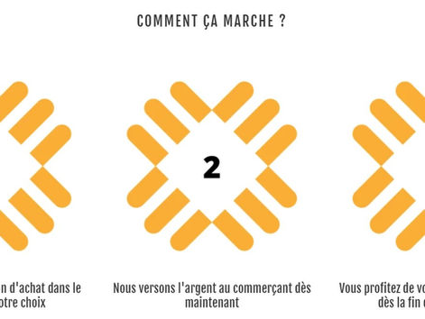 Belle idée pour aider les petits commerçants dans cette période difficile