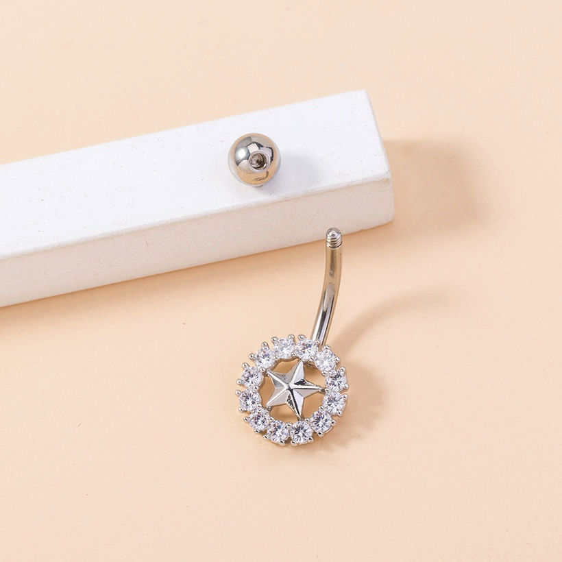 Thumbnail: Fivepointed Star Belly Button ring