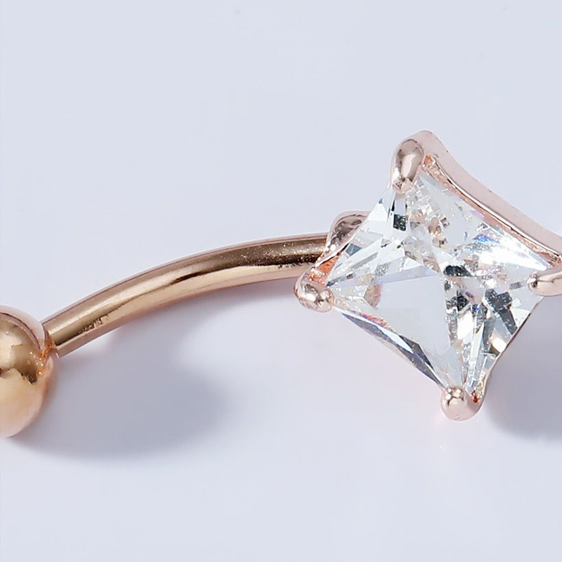 Thumbnail: Square Diamond Belly Ring