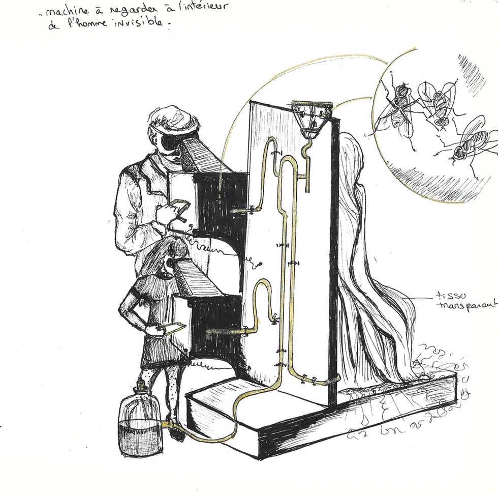 Machine à voir à l'intérieur de l'homme invisible
