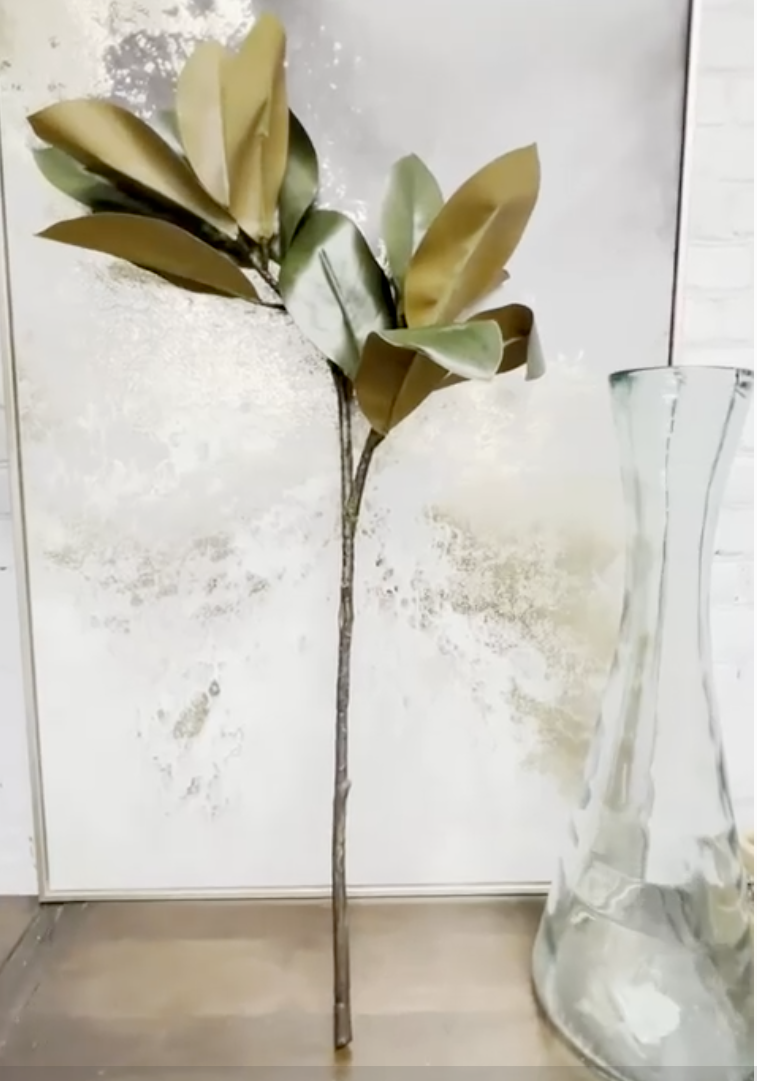 Thumbnail: 30" Artificial Magnolia-Lifelike Stem Real Touch Leaves