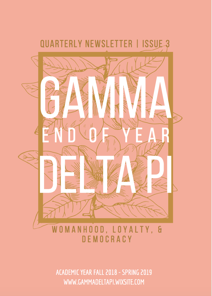 End of the Year Newsletter - Fall 2018- Spring 2019