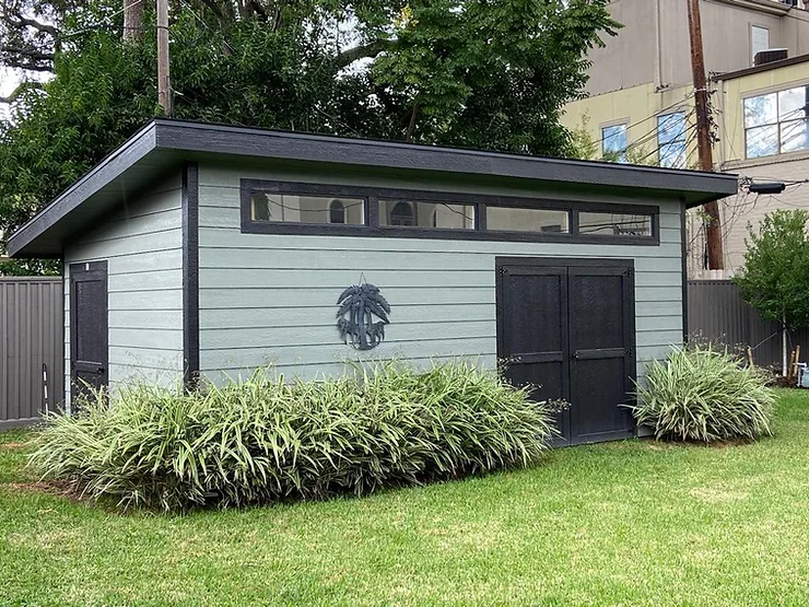 modern storage shed