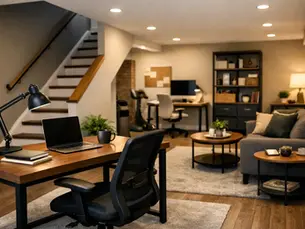 12 Basement Home Office Ideas That Work Harder