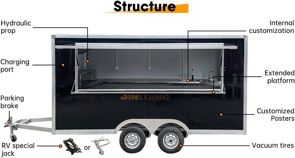 2026 Empire Trailers Stainless Steel Frame Street Food Trailer for Coffee Van Catering Cart Burgers kitchen trailers for sale — photo 4 of 4 | Prime Trail Trailers