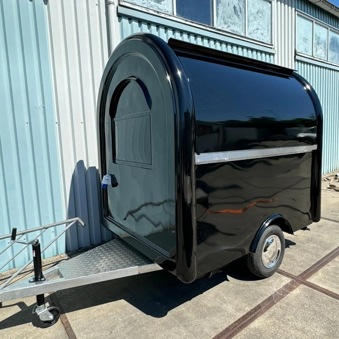 2026 Empire Trailers Black Mobile Catering Food Trailer Single Axle Serving Hatch Stainless Interior kitchen trailers for sale — photo 2 of 6 | Prime Trail Trailers