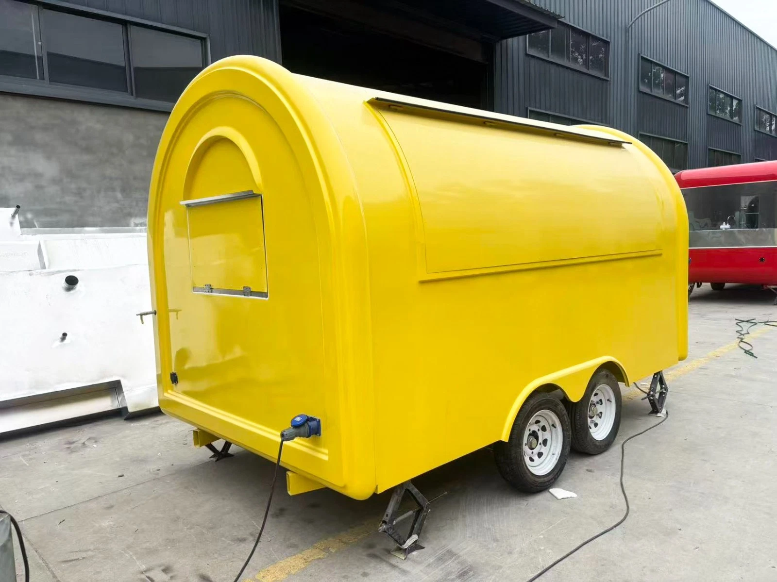 2026 Empire Trailers Yellow Mobile Catering Food Trailer Twin Axle Dual Serving Hatch kitchen trailers for sale — photo 2 of 9 | Prime Trail Trailers